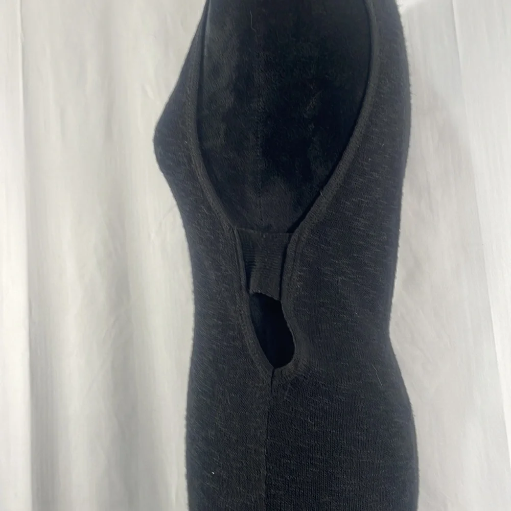 Express Black high low sheer, peek a boo side top, dress,cover, V neck,XS - Picture 10 of 12